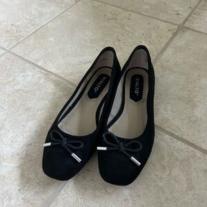 Rialto black bow ballet flats